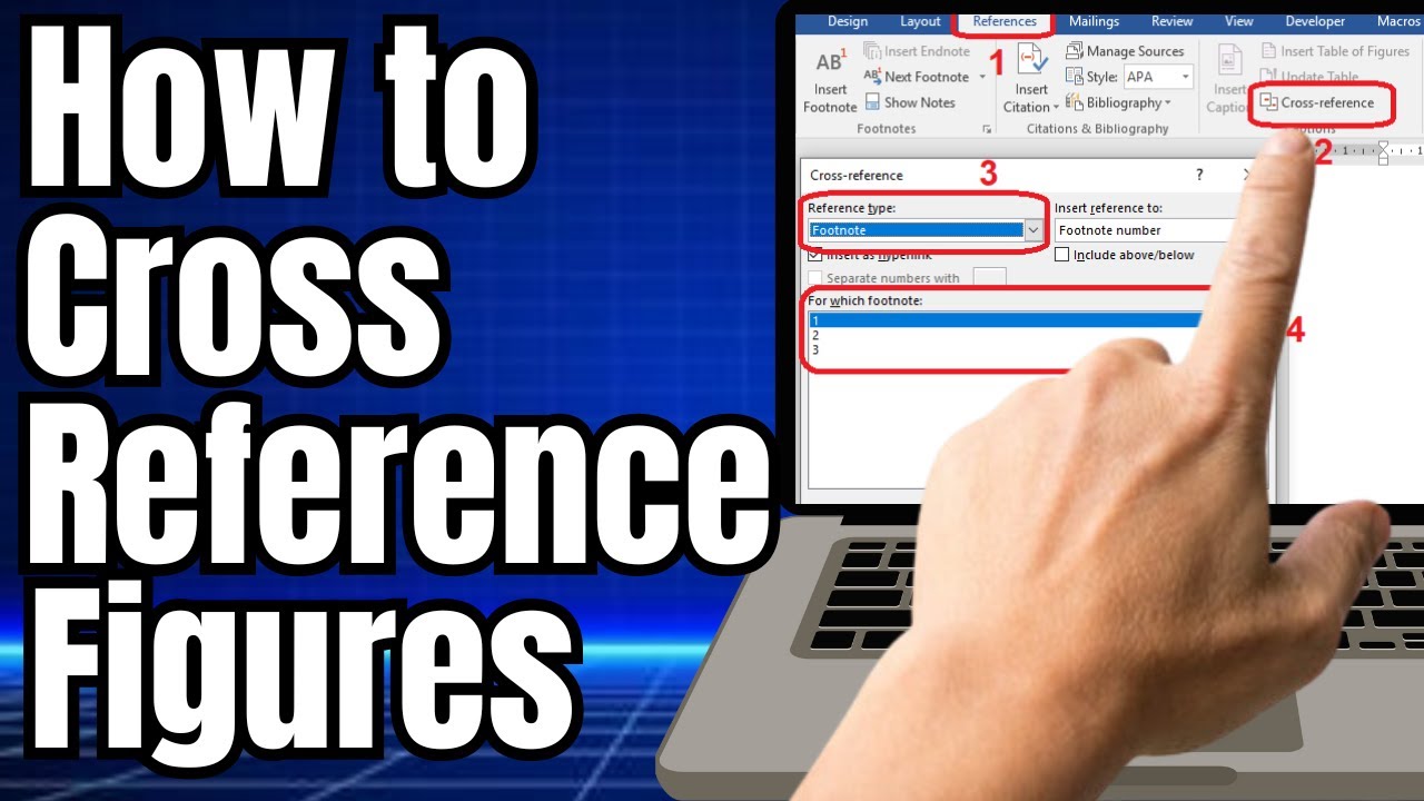 How to Cross Reference Figures in Word - YouTube