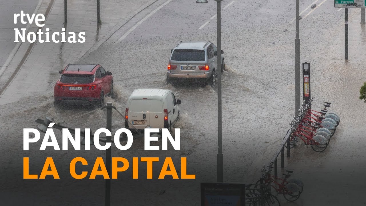 ZARAGOZA: Una HERIDA GRAVE e importantes DESTROZOS tras la HISTÓRICA TROMBA de AGUA | RTVE Noticias