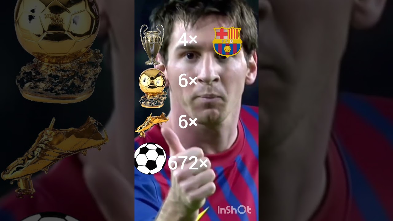 messi's cups in paris sant german and messi's cups in barshalona☠😎 