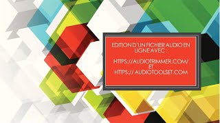 TUTO: Edition d'un fichier audio en ligne screenshot 4
