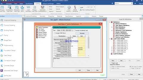 Wind Load+Seismic Load Generation STAAD CONNECT EDITION