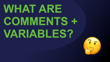 Python Lesson 1 - Comments and Variables