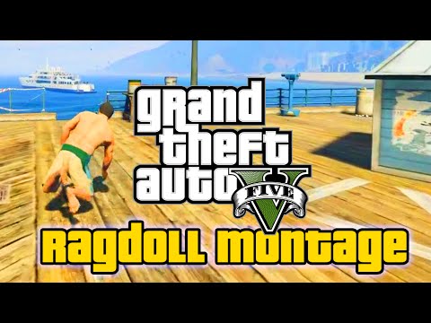 GTA 5 PC - RAGDOLL MOD MONTAGE! (Funny Moments)