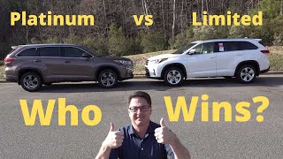 2019 Highlander Limited vs Limited Platinum  How to Decide!