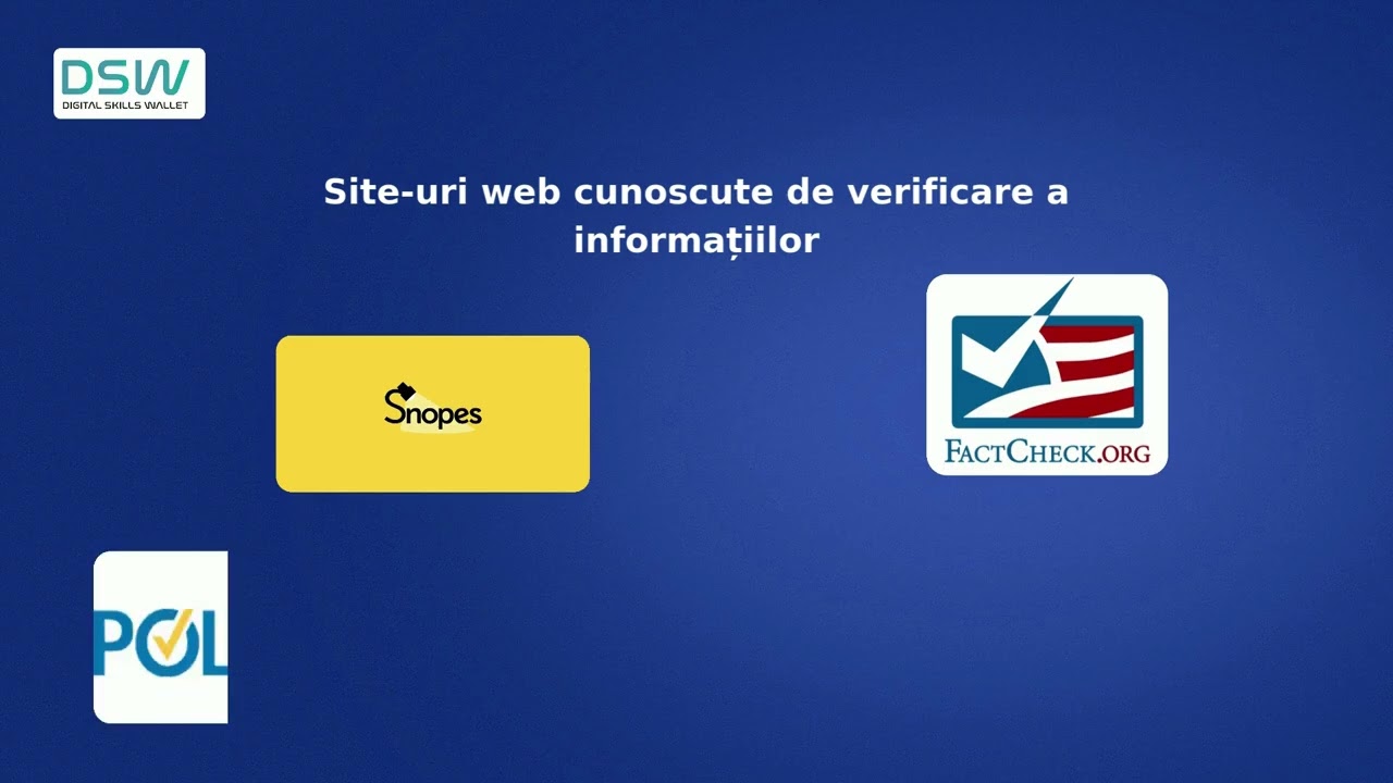 Fact-Check First: Verifying Digital Information with Trusted Tools (RO)