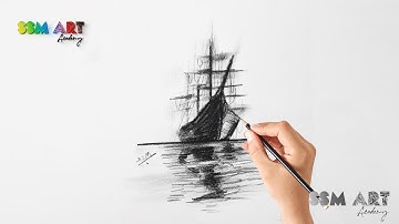 Master the Abstract Charcoal Ship Sketch | SSM Art Tutorial
