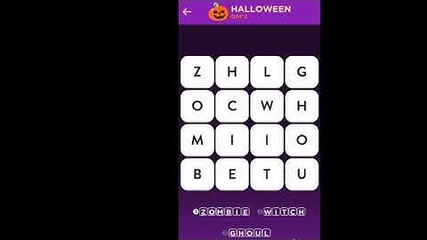 WordBrain 2 Halloween Event Day 2 October 24 2021 Answers