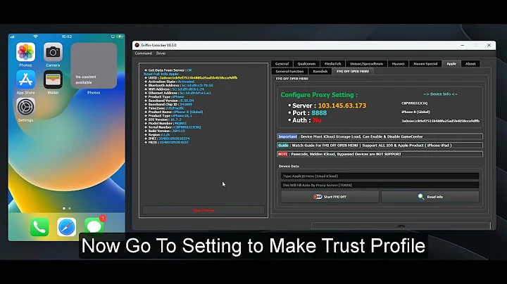FMI OFF | Free Remove iCloud Open Menu Permanently | All IOS - iPhone - iPad  | By Griffin-Unlocker