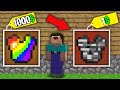 Minecraft NOOB vs PRO: NOOB BOUGHT RAINBOW ARMOR FOR 1000$ VS BEDROCK ARMOR FOR 1$! 100% trolling