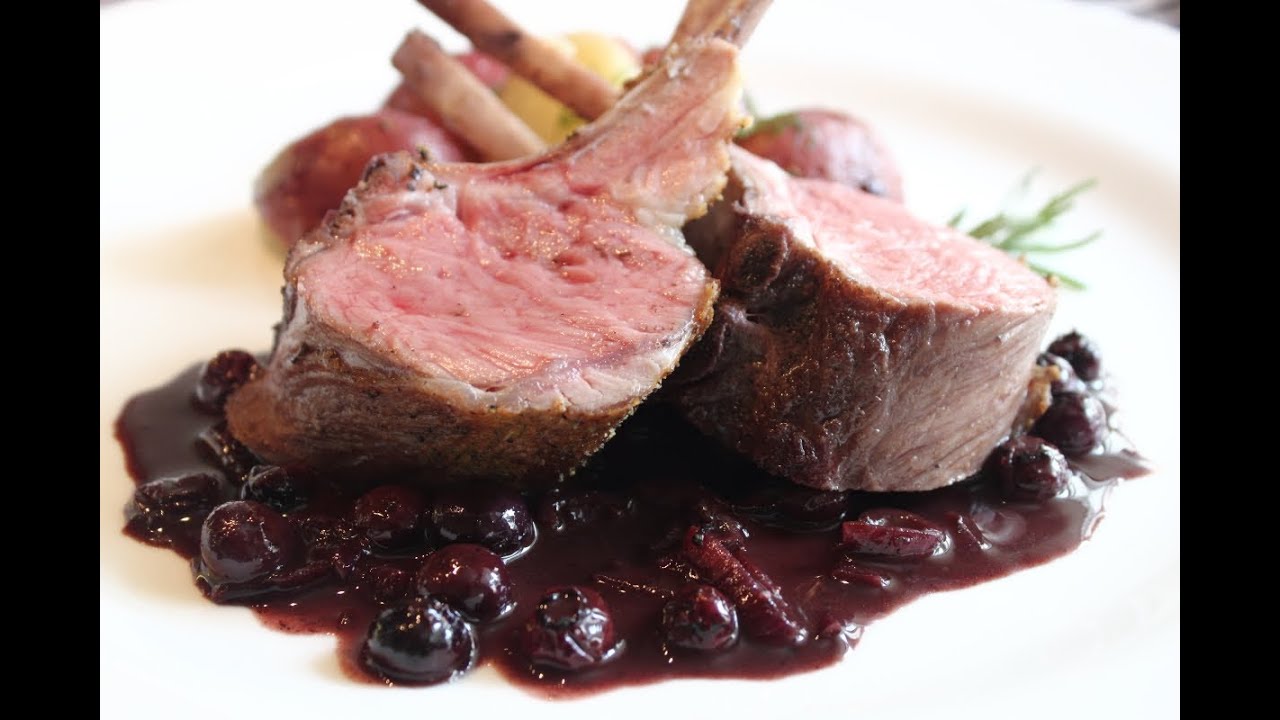 Rack of Lamb with Blueberry Beurre Rouge - Easter Lamb Roasted with Blueberries | Food Wishes