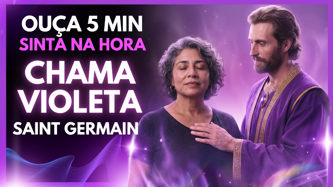 🟣⚡ OUÇA 5 MINUTOS: Ativação Poderosa do Raio Violeta (Saint Germain)