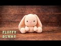 Fluffy bunny rabbit   making amigurumi crochet doll  full tutorial