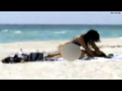 Caught on tape: Couple has sex on public beach