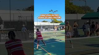 Anna Leigh Waters pre-match warm up routine!
