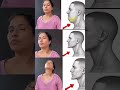 3 Neck Exercises for Double Chin & Neck Fat #neckexercise #neckfat #faceyoga #yogashorts