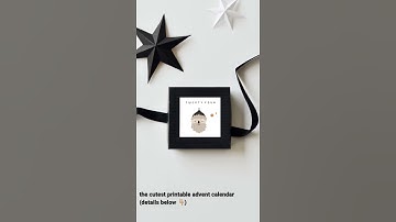 Cutest printable advent calendar for Christmas countdown