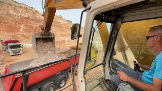 Liebherr 974 Excavator Loading Trucks - Sotiriadis/Labrianidis Quarry Works