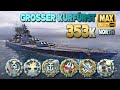 Battleship Grosser Kurfürst: 354k on map North - World of Warships