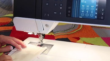 Pfaff Quilt Expression 720 21 Holding Threads When Starting to Sew