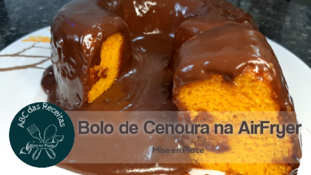 Receita de Bolo de Cenoura na Airfryer