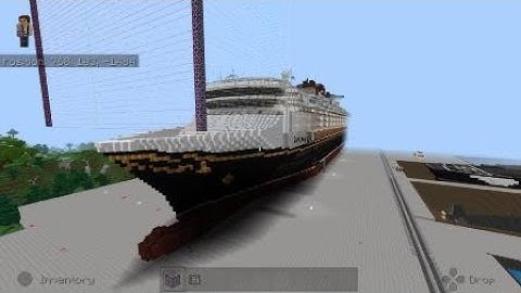 Epic Minecraft Disney Magic Cruise Ship with FULL Interior Tutorial Part 2