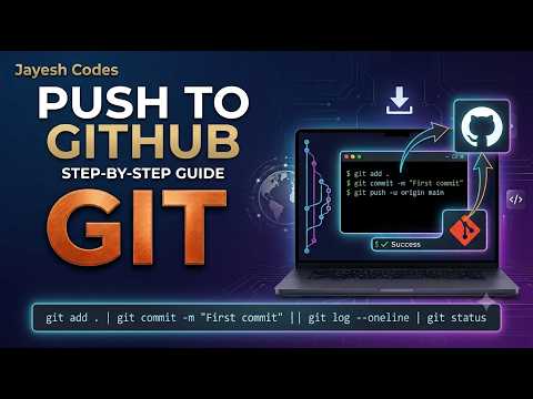 How to Push Project to GitHub Using Git Commands | Complete Step-by-Step