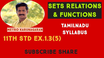 11th Std Maths Ex.1.3(5) Let A= {1,2,3,4} and B = {a,b,c,d} Give a function from A to B for