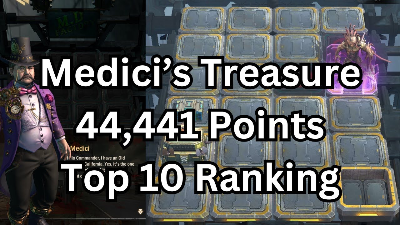 Age of Z Origins Medici's Treasure (44,441 Points as City Level 33)