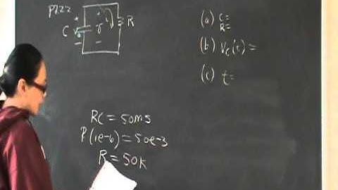 Natural Response RC Circuit P7.22 Nilsson Riedel Electric Circuits 9E Solution