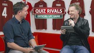 LFC Quiz Rivals: Fowler v McManaman | 'You've upset me with that stat'