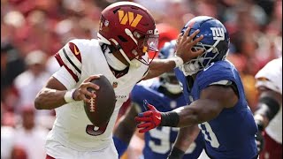Jayden Daniels Best Plays Vs Giants | Week 1 2025