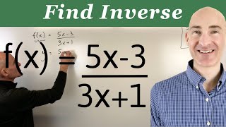 Find the Inverse of a Function Algebraically (Slightly More Challenging)