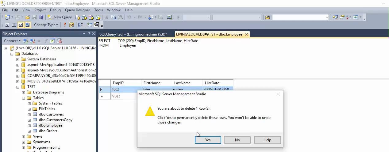 MSSQL - Reset Indentity