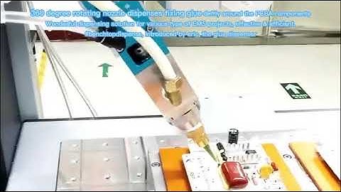 Benchtop auto adhesives dispenser equips with 360 degree rotating valve @ericthegluedispenser1410