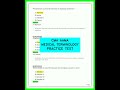 CMA AAMA MEDICAL TERMINOLOGY PRACTICE TEST