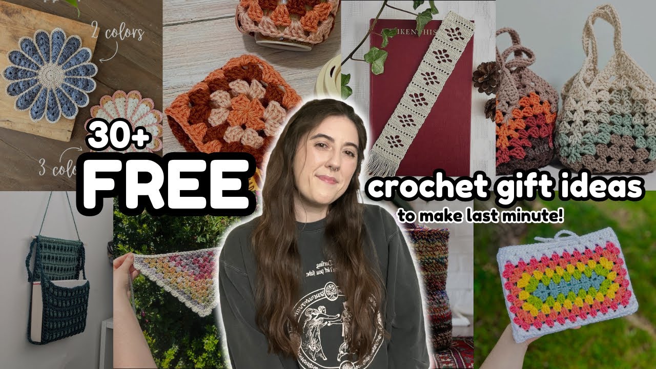 30+ FREE Crochet Gift Ideas (you can make last minute!) - YouTube