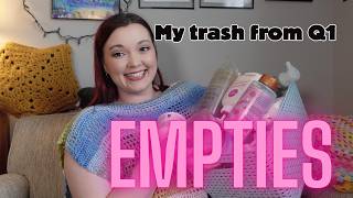 SHOWING OFF MY TRASH PILE | Beauty Empties January-March 2026