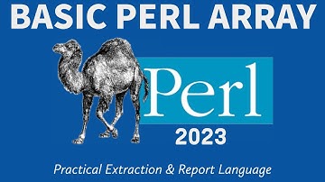 Perl Programming - Basic Array For Complete Beginners 2023