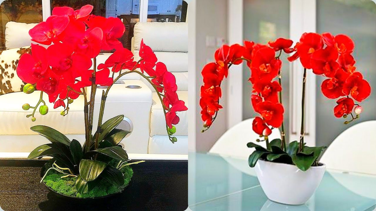 flowers posts decorative silk artificial orchids fake vase beautiful flower arrangements ideas