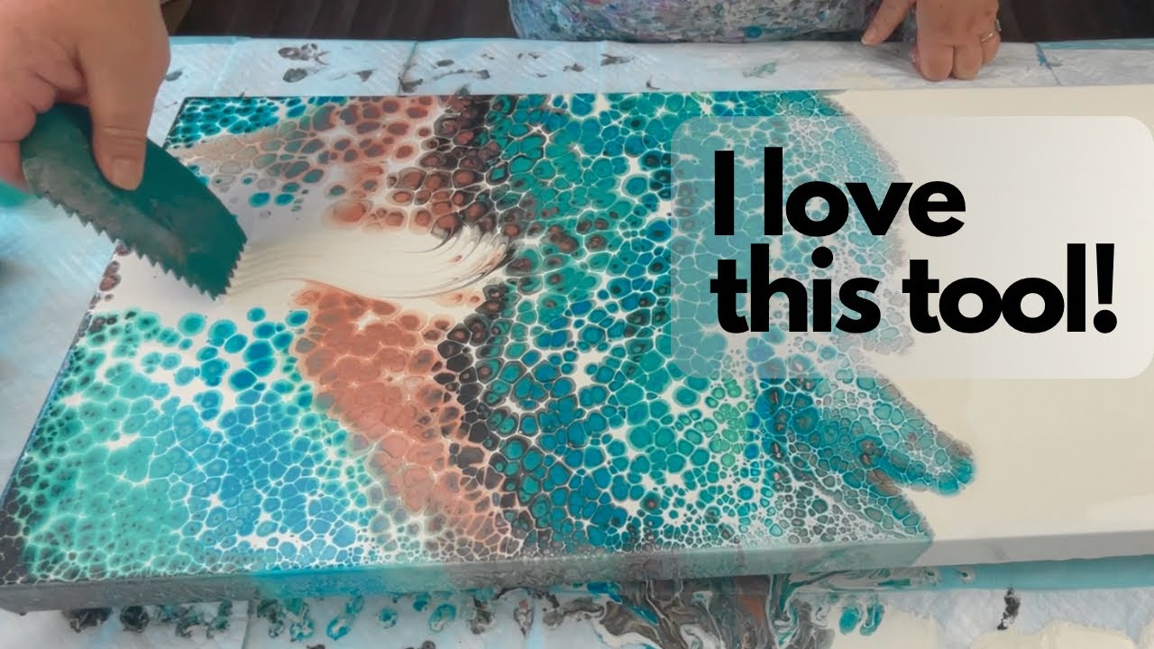 Artist Loft Acrylic Pouring - Metallic Paints With No Cells (Video)