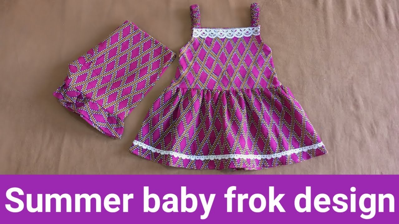 summer baby frock design // baby girl top cutting and stitching // 1 ...