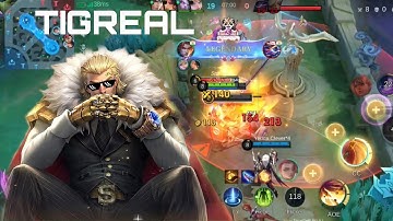 TIGREAL Damage build ||Gameplay MLBB