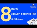 How to Convert Scanned PDF on Windows | PDFelement 8
