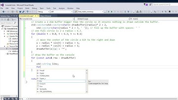 C++ Pattern Printing - How to print a circle on a console