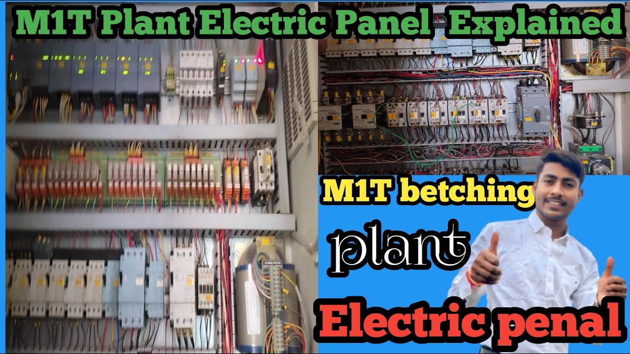 M1T Batching Plant Electric Panel | Complete Working & Components Explained | RMC Plant