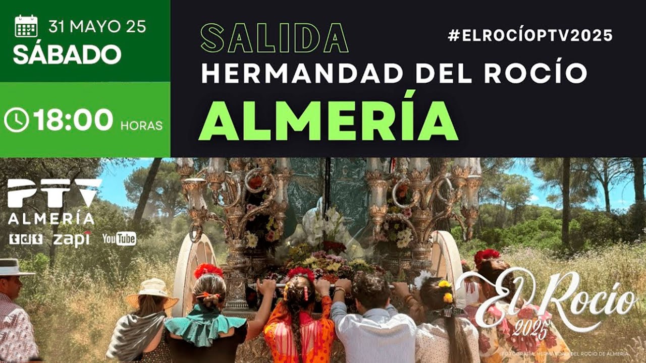 🟢 Almería sale hacia El Rocío 2025 | El Rocío en PTV Andalucía