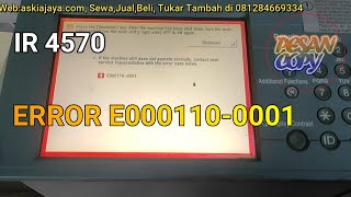 Initially, I changed the laser to still E110-001, replaced the DC control and it was still E110-001,