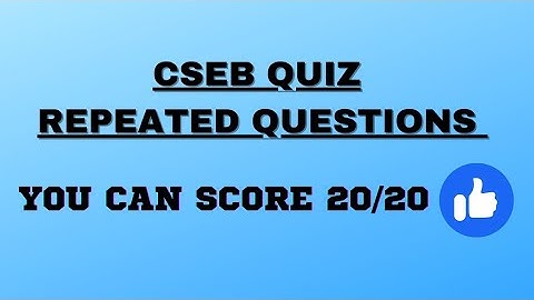 CSEB Quiz | Cooperative Bank | Junior clerk | Secretary