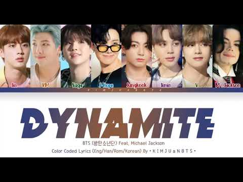 BTS (방탄소년단) - Dynamite Ft. Michael Jackson (Eng/Rom/Han) Color Coded Lyrics