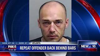 Repeat offender back behind bars